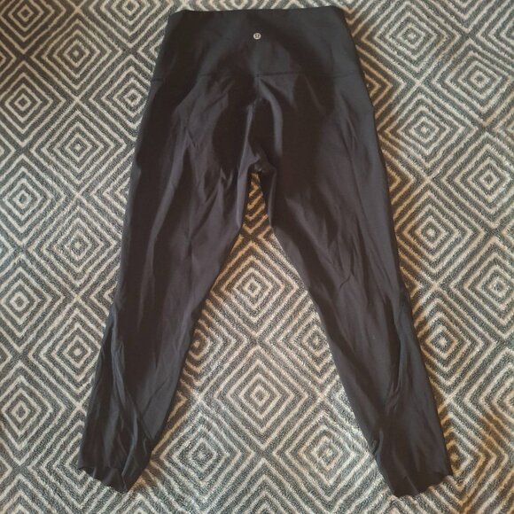 Lululemon Wunder Under HR Luxtreme Crop Black Sz 10 (23) - Picture 7 of 8